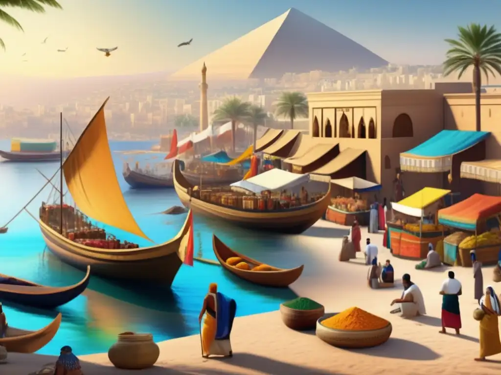 Un vibrante puerto egipcio en la costa mediterránea durante el Tercer Periodo Intermedio