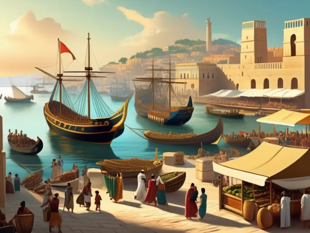 Un vibrante puerto mediterráneo de la antigüedad