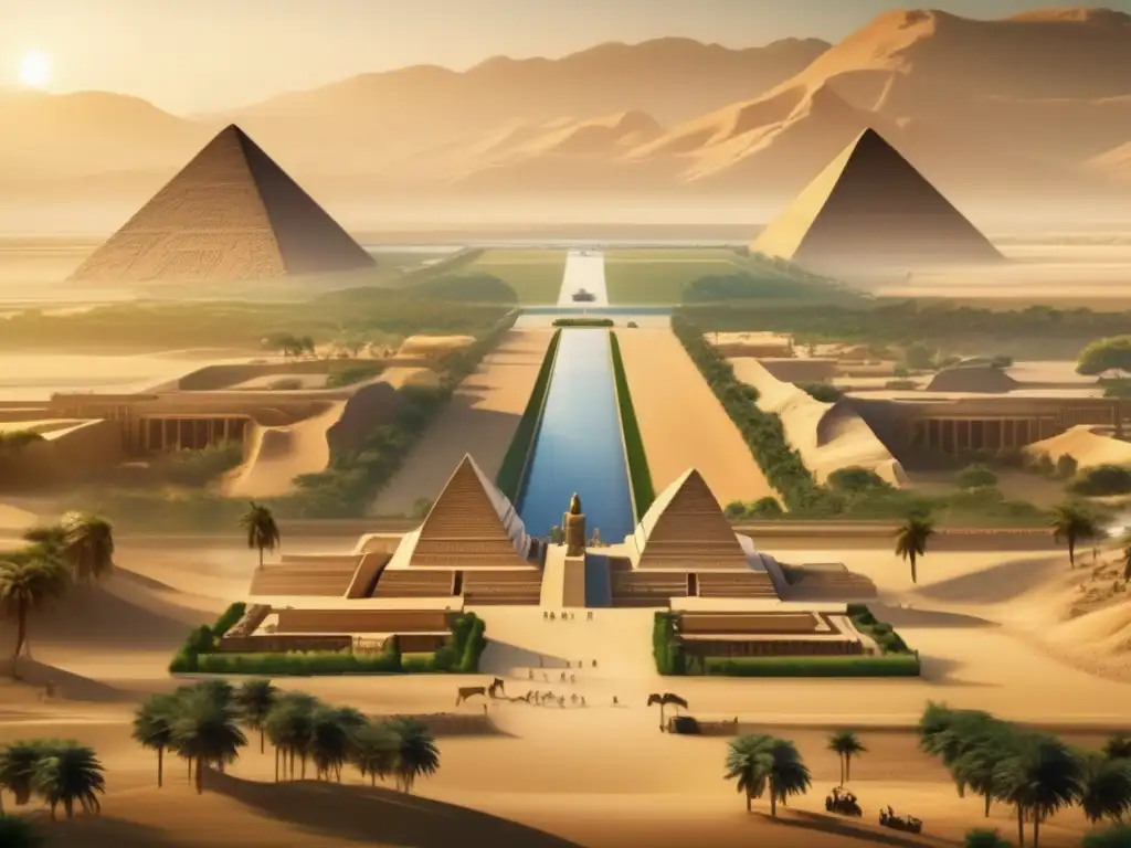 La reunificación de Egipto en la XI Dinastía cobra vida en una imagen ultradetallada y vintage en 8k